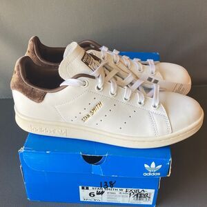 Adidas Stan Smith Cream and Brown Sneakers womens 6